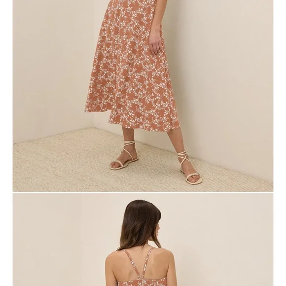 Pact Floral Peach Maxi Dress - Picture 3 of 3